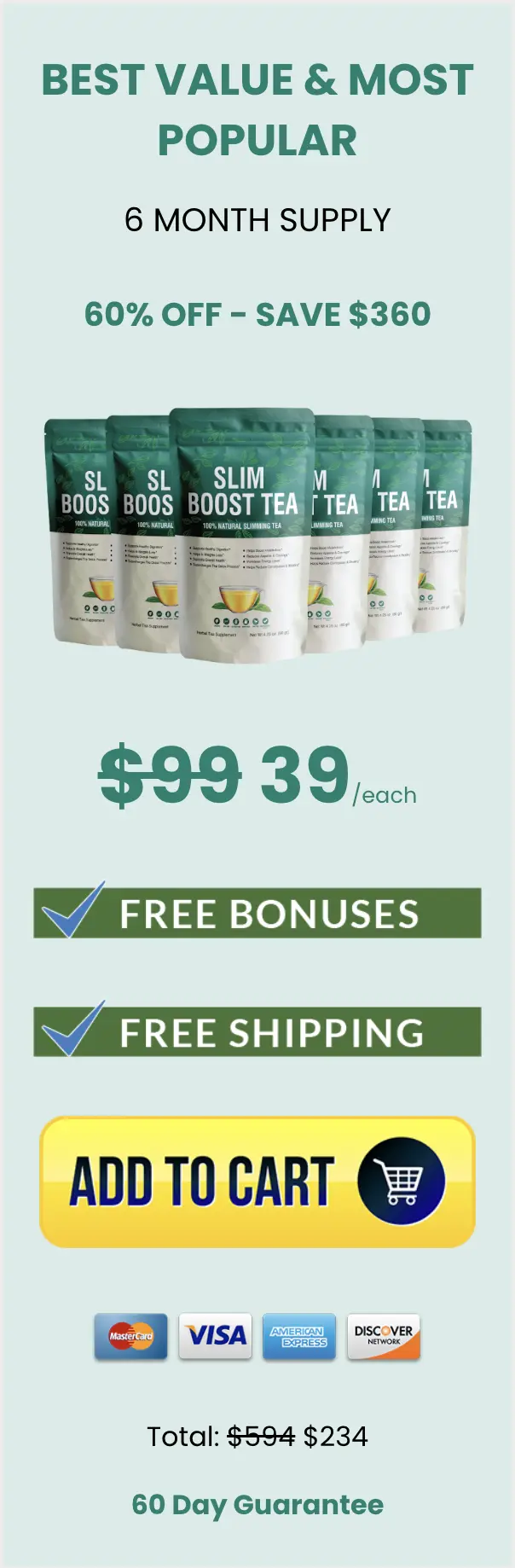 Slim Boost Tea slim boost tea 6 packets